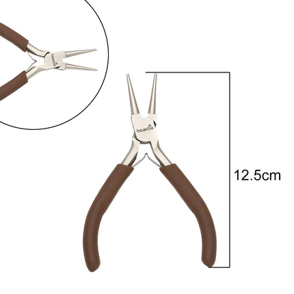 Mini Precision Pliers for Jewelry Making & Watch Repair - Ultra Fine Tip Craft Pliers with Spring Handle Ideal for Detailed DIY