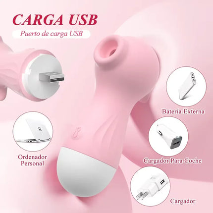 Powerful Vacuum Suction Sucking Vibrator for Women G Spot Clitoris Nipple Stimulator Oral Licking Adult Sex Toys 18+