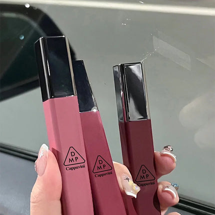 Cappuvini Matte Velvet Lip Glaze Moisturizing Smooth Long-Lasting Lipstick Makeup Lip Gloss
