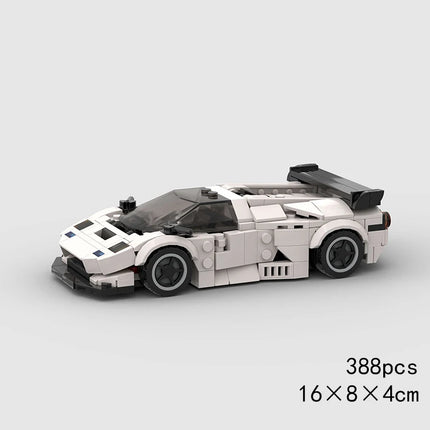 MOC Speed Sports Super Race Car Model Building Blocks DIY Bricks City Technical Rally Great Racing Vehicle Christmas Gift Toy