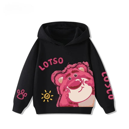 Boys and girls fashionable and cute Lotso print autumn and winter comfortable and warm children's sports pullover