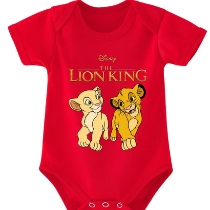 Kawaii The Lion King Printed Baby Clothes Bodysuits & One-pieces for Newborn Summer Short Sleeves Baby Rompers Jumpsuits
