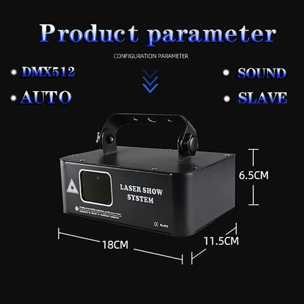 Remote Controller 500mw RGB Laser Beam Line Scanner Projector DJ Disco Stage Lighting Effect Party Wedding Bar Club DMX Lights