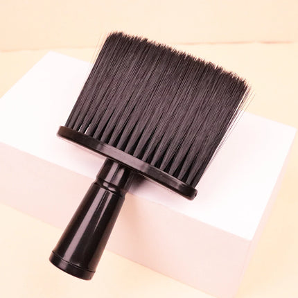 1 hair brush neck hair brush black soft cleaning facial brush suitable for hairdressers and household，Special for real hair wigs