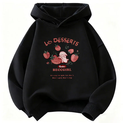 Funny Strawberry Fashion Y2k Hoodie Kids 90s Children's Sweatshirt Hoody Casual Hoodies for Boys Girls Clothes