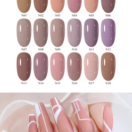 Arte Clavo Solid Color Gel Nail Polish 15ml Soak Off UV LED Gel Semi-Permanent Glitter Polish For Manicure Nail Art Salon Gel