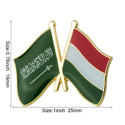 Hungary Flag Badge Brooch Natinal Lapel Pins Flag Lapel Pins Country Flag Badge