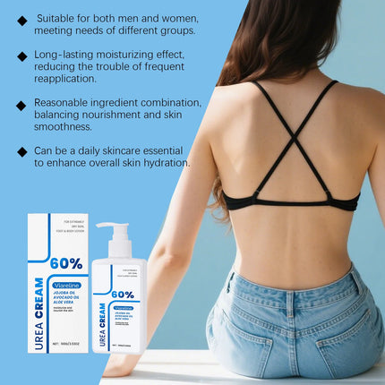 Urea Body Lotion - Gently Hydrates and Moisturizes Dry Body Skin, Delivers Comfort, Ideal for Daily Full-Body Care