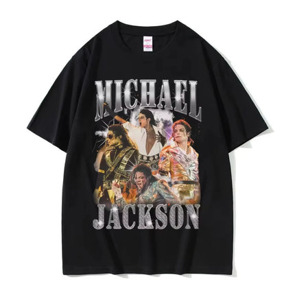 Classic Vintage Michael Jackson Graphic T-shirt Men Women Clothing Fashion Retro Gothic Rock Tshirts Male Punk Oversized T Shirt