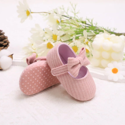 Adorable Bowknot Mary Jane Shoes For Baby Girls - Lightweight, Non-Slip & Soft Flat Sole For Indoor/Outdoor Walking All Year Rou