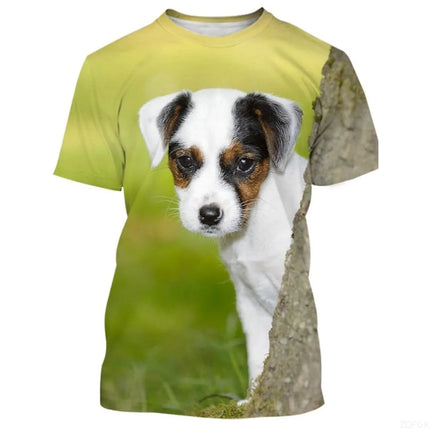 Men's T Shirts For Men Animal Dog Jack Russell Terrier Tee Anime Graphic Summer Unisex Adults' 3D Print Casual Oversized Tops