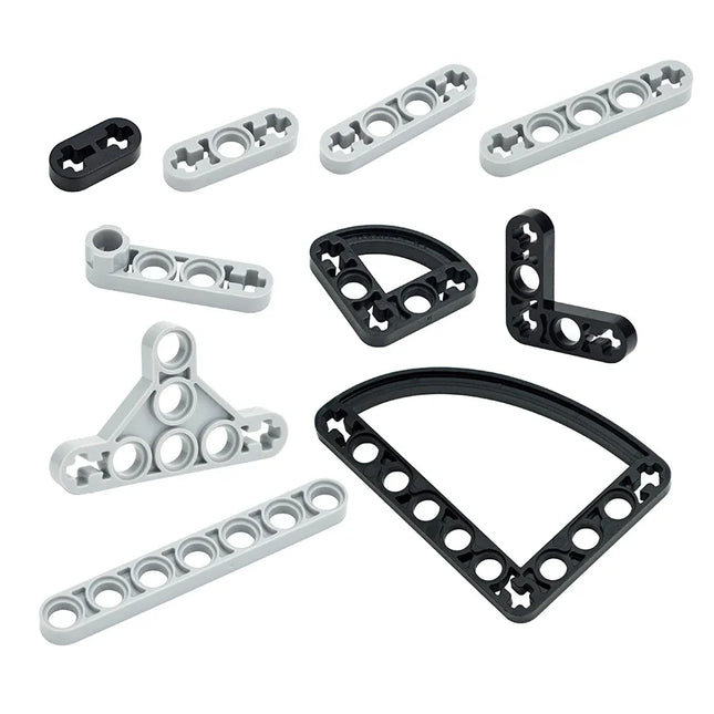 Building Blocks DIY Thin Arm With Shaft Hole Compatible Assembles Particles 99773 6632 32056 32017 Educational Toys For Leduo