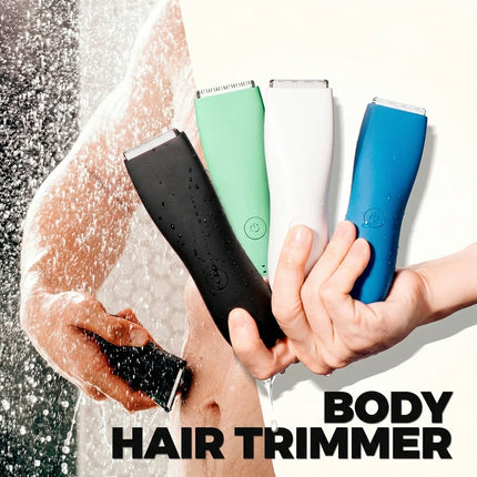 Body Hair Trimmer  for Women & Men Electric Groin/Ball Shaver Pubic Armpit Body Hair Clipper Bikini Epilator Rechargeable