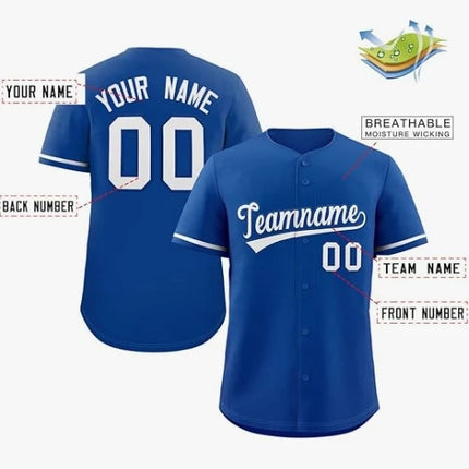 Personalize Men Women Youth Baseball Jersey Customize Button Down Sports Tee Laser Printed Sublimation Letter Number Big Size
