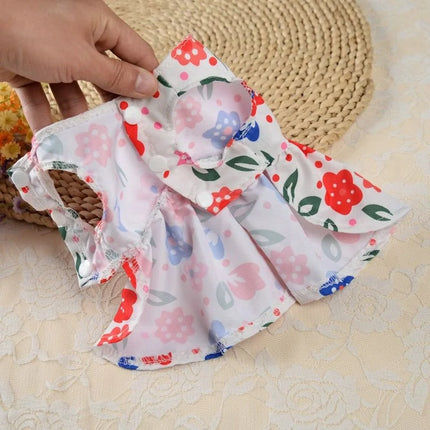 Spring Dog Princess Dress Kitten Pet Skirt Cute Dog‘s Summer Dress Bow Lace for Small Medium Puppy Poodle Chihuahua
