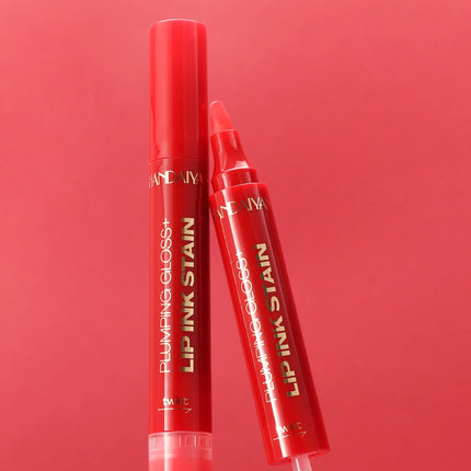Lip Pencil Liquid Liner Double Head 2in1 Waterproof Tint Nude Oil Plump Gloss Mirror Lasting Moisturizing