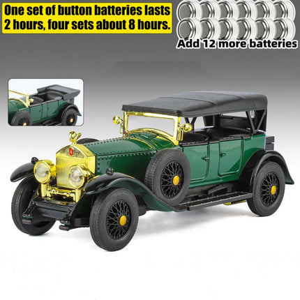 1:32 Rolls Royce Phantom I Alloy Metal Diecast Model Car High Simulation Decoration Display Ornaments With Sound And Light Gifts