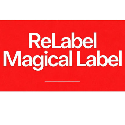 ReLabel Magical Label Restoration Gimmicks Close Up Magic Tricks Street Magic Props Magician Stage Magia Coke Trick Illusions