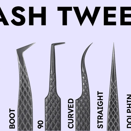 Fiber Tip Lash Extension Tweezer, Titanium Black Eyelash Nano Tip Tweezer for Lash Tech Supplier