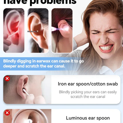 2025 New upgrade Visual Ear Wax Cleaner Camera Safe Earwax Removal Endoscope with 5M Camera Ear Cleaning Tools Ear Care