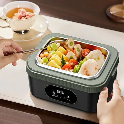 1.5L Electric Heated Lunch Box for Adults 60W Heated with Temp 18000mah Display Portable Food Warmer for Work Car or home