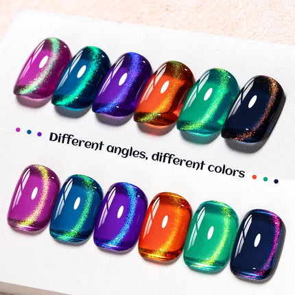 10ml Coloured Stone Magnetic Gel Nail Polish Glitter Semi Permanant Soak Off UV LED Gel Varnish For Manicure DIY Nail Supplies