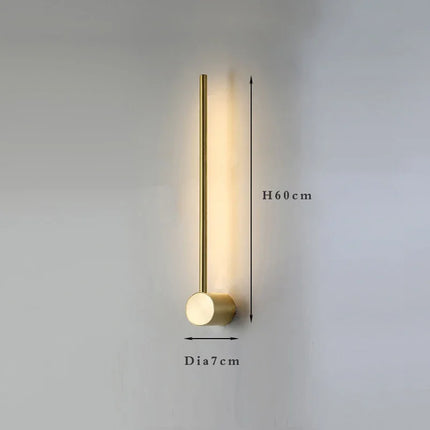 Nordic Art Design Minimalist Long Line Wall Lamps Modern Simple Living Room Home Decoration Luxury Hotel High-end Wall Light LED