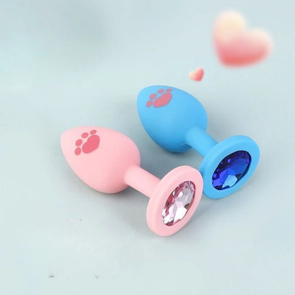 Cat Paw Anal Plug Adult Couple Games Butt Plug Erotic Product Penetration Anal Toy with Hairball Fox Tail Sex Toys for Men Women