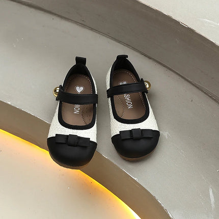 Sweet Kids Flat Shoes New Spring Autumn Girls Leather Shoes Fashion Bowknot Trend Children Causal Princess Wedding Party Shoes