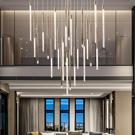 Hotel lobby LED Chandelier Luxury Villa hall Living room Crystal Chandeliers Customable High Ceilings Chandelier
