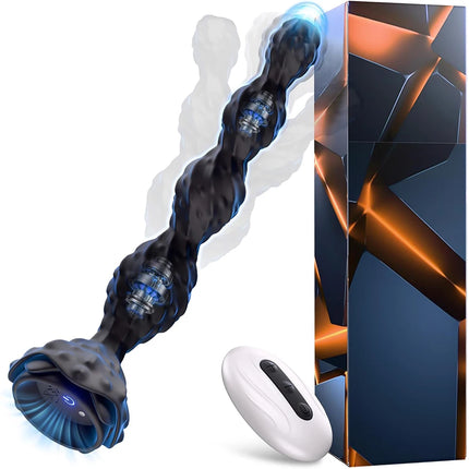 Remote Control Anal Bead Vibrator 7 Vibration Modes Prostate Massager Vibrating Butt Plug Adult Sex Toys for Men Women