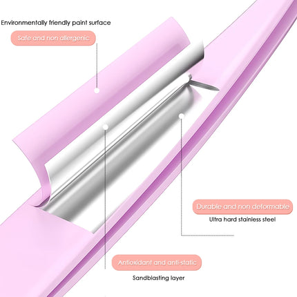 Wholesale Pink Color Anti-static Curved Lash Tweezers Application High Precision Durable Eyelashes Makeup Tools Easy to Operate