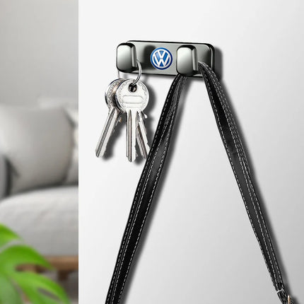 VW Logo Car Interior Accessories Zinc Alloy Storage Hooks For VW GTI Scirocco Polo Passat B5 B6 Golf Tiguan Jetta T-ROC Beetle