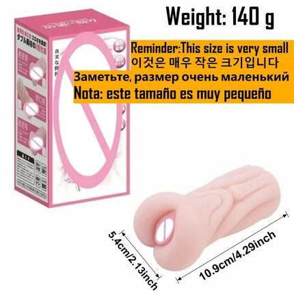 Sex Toys for Men 2-in-1 Artificial Vagina Pussy Anal Soft Silicone Male Masturbator Portable Masturbation Cup Pocket Pussy Porn