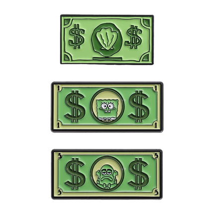 Creative Rectangular Humorous Quotes Enamel Pins Matchstick Retro Radio Dollar Currency Brooches Lapel Badge Jewelry Fans Gift
