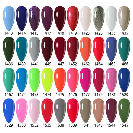 Arte Clavo Red Color Series Nail Polish UV Soak Off Varnish 15ml Manicure Nail Art Long-lasting Hema Tpo Free Gel Nail Polish