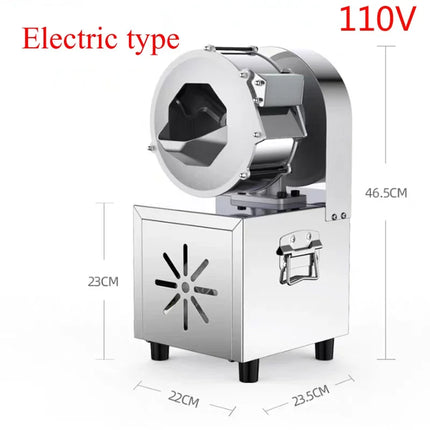 Onion/Radish/Melon/Potato Slicing Dicing Cutting Machine Electric Vegetable Fruit Cutter Machine