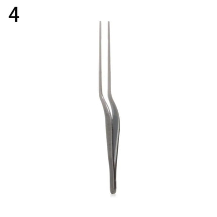 Kitchen Tongs Kitchen Utensils BBQ Tweezer Food Clip  Stainless Steel Kitchen Chief Tongs Picnic Barbecue Cooking Seafood Tool