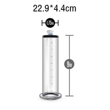 Manual Penis Vacuum Pump with Gauge, Acrylic Male Enlargement Extender Trainer, Masturbation Pump Adult Sex Toy Set for Men