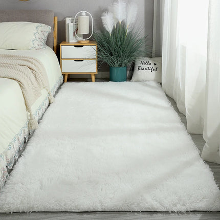 Washable Long Hair Carpet Living Room Coffee Table Fluffy Large Rugs 160x230 Girl Bedroom Thick Carpets Indoor Non-slip Mats