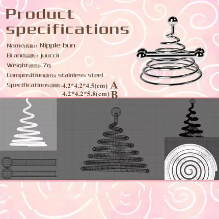 Super Elasticity Nipple Clamp Nipple Rotation Sensitizer Trainer Breast Force Regulation Breast Stimulation Adult Games Sex Toys