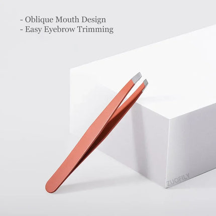 1pc Stainless Steel Eyebrow Tweezer Face Hair Removal Tweezers Colorful Makeup Eyelash Tweezer Eye Brow Clips Makeup Tools