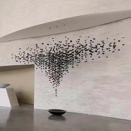 Hanging Lamp Hotel Lobby Decorative Lighting Stair Art Irregular Chandelier Custom Black Art Luxury Stone Chandelier Living Room