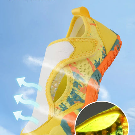 25-38# Quick Drying Water Sports Shoes Kids Summer Aqua Shoes Parent Child Vacation Beach Swim Student Indoor Fitness Shoe