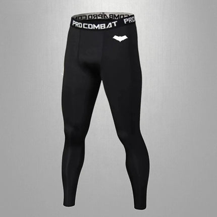 Summer Casual Run Compression T-Shirt Men Tops Bat Print Quick-Dry Fitness Gym Sportswear MMA Rashguard Jersey Workout Tee Male