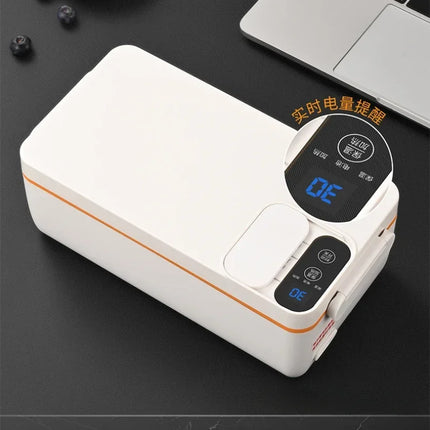 304 Stainless Steel Rechargeable Hot Lunch Box Large Capacity Office Worker Car Portable Thermal Insulation Heating Lunch Box
