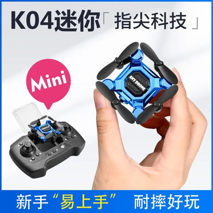 Mini folding drone remote control aircraft aerial photography quadcopter toy small drop resistance