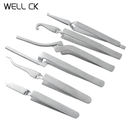 1Pc Dental Orthodontic Posterior Brackets Buccal Tube Lingual Buttons Bonding Tweezer Holder Placer Articulating Paper Tweezers