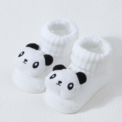 Cute Cartoon Bear Lion Panda Baby Socks For Boys Girls Spring Autumn Soft Cotton Solid Newborn Infant Tube Sock Kids Socken