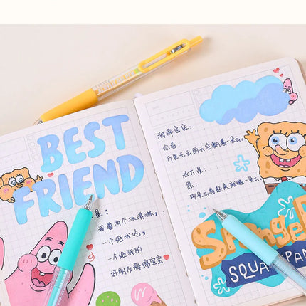 Languo Acrylic Painting Gel Pen Set 36/90 Colors Retractable 0.7mm Handbook Pen Multi-Color Student Writing Drawing Marker Pens